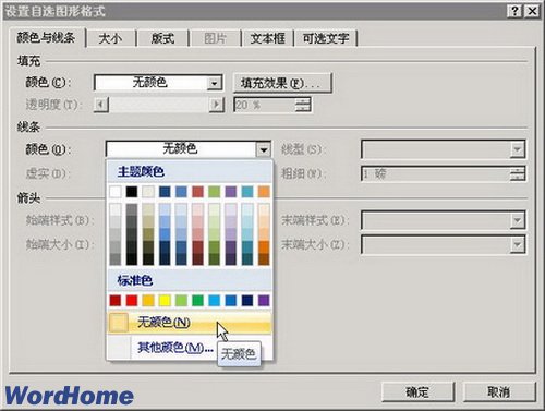 设置自选图形格式
